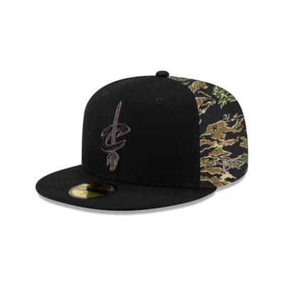 Sapca New Era Cleveland Cavaliers NBA Camo Panel 59FIFTY Fitted - Negrii